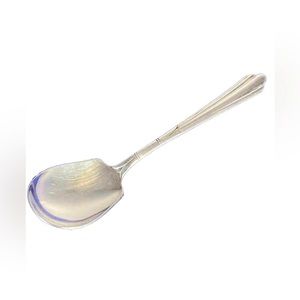 1931 National Imperial Silver Plate Lady Joan 6 1/4” Sugar Spoon Art Deco Style